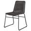 Chaise d'appoint en tissu Charlie-Hannah en brun