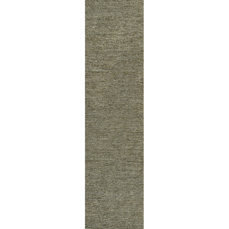 Tapis gris en jute tissé Griffin, Tapis de couloir 2 pi x 8 pi