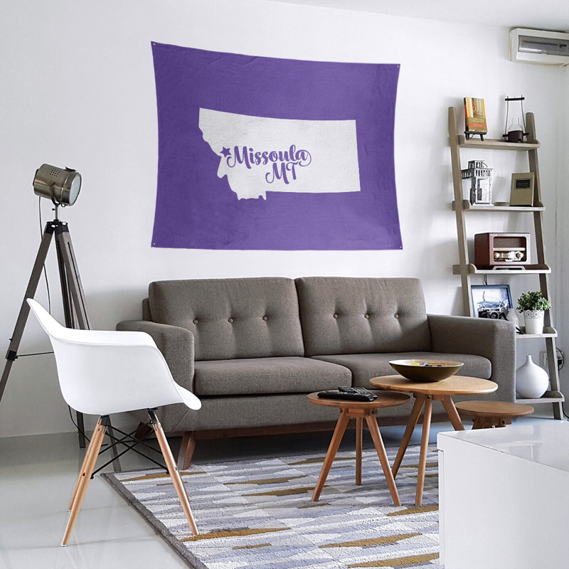 Tapisserie Missoula Montana, H 51 po x l 60 po, Mauve