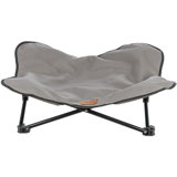 TRIXIE Camping Cot for Dogs, Elevated Dog Bed, Folding Padded Pet Bed, Raised Travel Lounger for Dogs