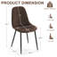 Chaise rembourrée en similicuir Kavi -1429368980