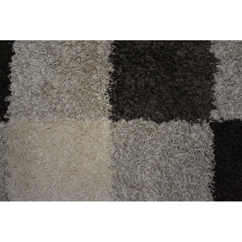 Shaggy Geometric 140cm X 200cm Area Rug