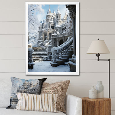 Drumahitt Castles Frozen Fortress Icy, reproduction d'art sur toile