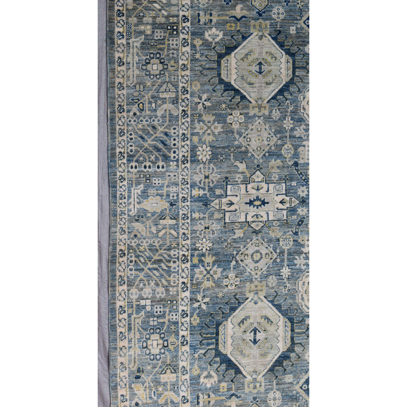 New Afghani Karaja Wool On Cotton 8Ft9inx11ft8in