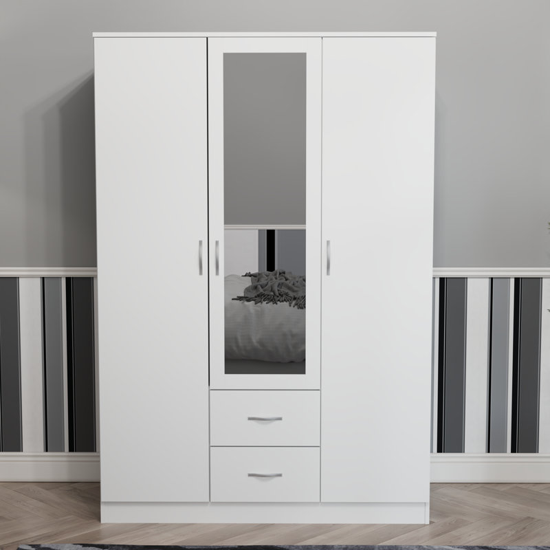 Maybery MDF & Particleboard Wardrobe, White