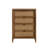 Vichy Wood And Rattan 4-Drawer Chest