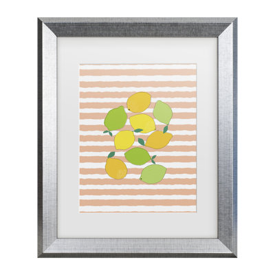 Orara Studio  Citrus Crowd Matted Framed Art