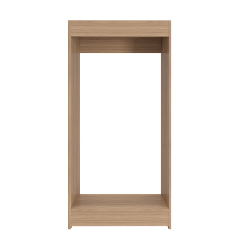 Double Hanging Closet Unit Closet System, Wood, 46" x 22.5" x 14"