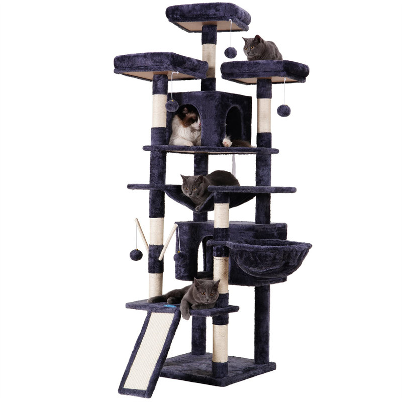 70.87'' H Cat Tree, Black