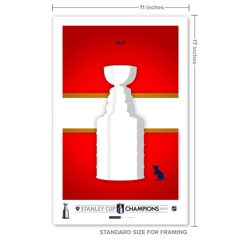 «Florda Panthers Minimalist 2024 NHL Stanley Cup Champions» par S. Preston
