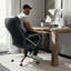 Chaise de bureau ergonomique Molly Big & Tall LeatherSoft avec appui-tête et accoudoirs-665048085