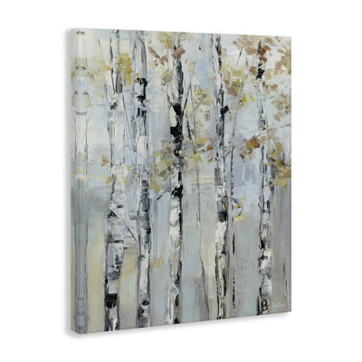 «Autumn Birch Abstraction», art mural par Sally Swatland