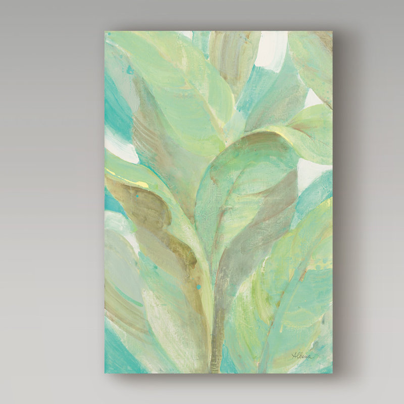 «Under the Palms I», reproduction de peinture acrylique sur toile tendue, H 47 po x l 30 po x P 2 po