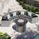 4 - Person Fully Assembled Curved Patio Conversation Set With Side Table