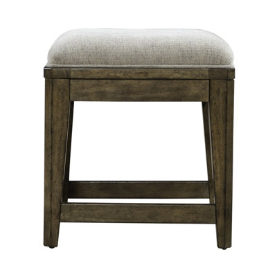 Gertraute Upholstered Console Stool w/ Footrest