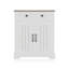 Armoire de rangement 28,8 po, buffet compact en bois avec 2 tiroirs et 2 portes, mobilier d'appoint minimaliste moderne pour le salon, la cuisine, la salle à manger
