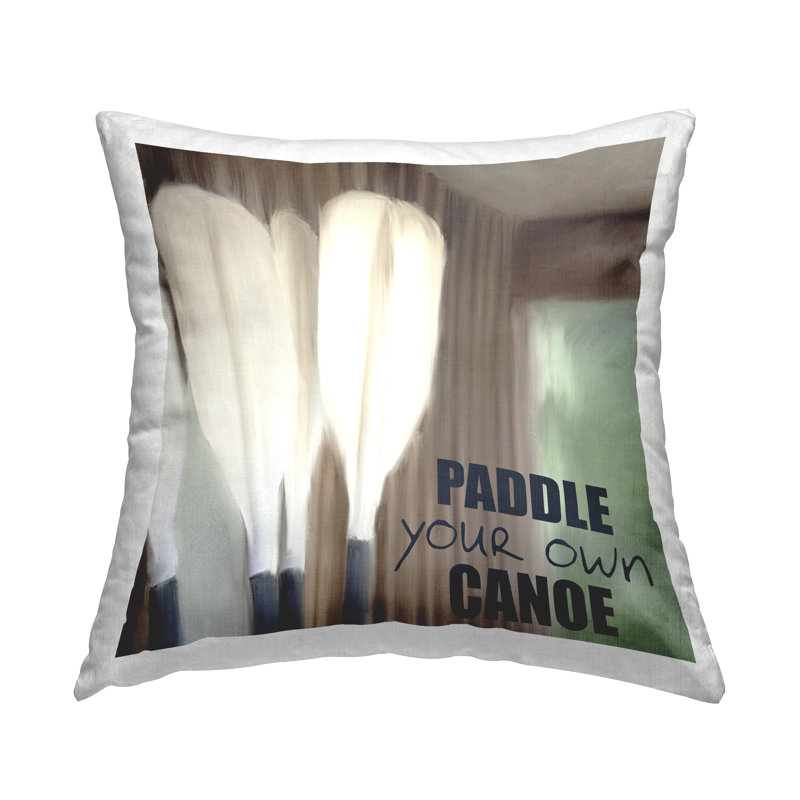 Coussin décoratif Motivational Canoe Oars