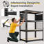 35.4 " W Steel Shelving Unit-2146385810