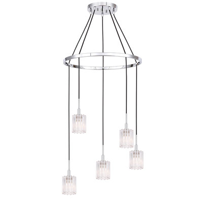 Rosendahl 5 - Light Wagon Wheel Chandelier