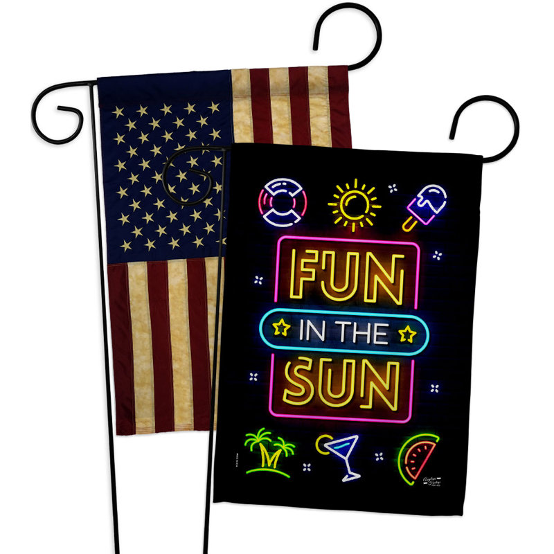 Double Sided 18.5 in. H x 13 in. W Polyester Garden flag