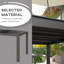 Rectangular Tempered Glass Outdoor Dining Table - 150 cm W 88 cm D