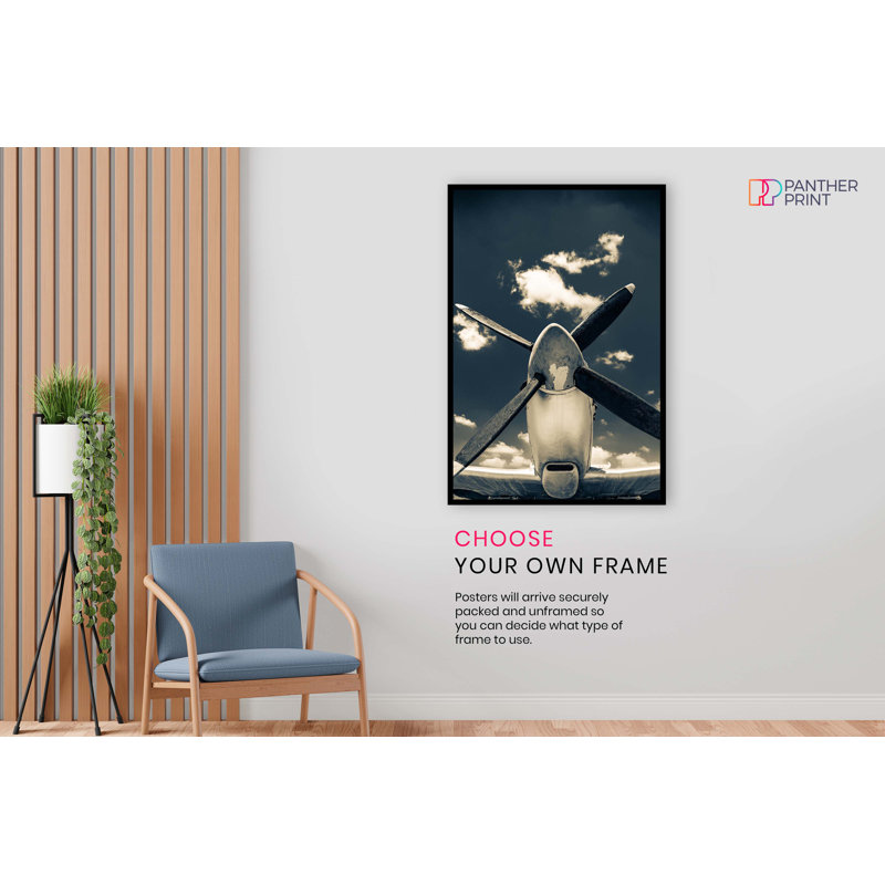 Sky & Airplane Propellers - No Frame Print, 31cm H x 20cm W x 0.5cm D