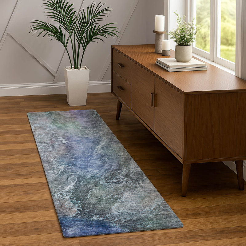 Machine Washable Indoor/Outdoor Mattis ACN2307 Abstract Rug, Runner 2'3" x 7'6"