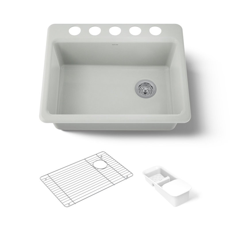 Évier de cuisine Riverby 27 po L x 22 po l, Sel de mer
