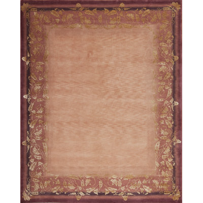 Presidential Hand Knotted Oriental Area Rug in Gold/Brown