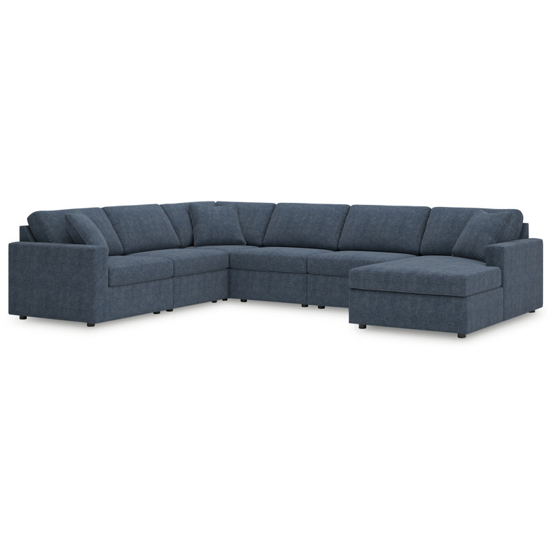 Canapé modulaire 6 pièces avec méridienne Modmax, Orienté à droite