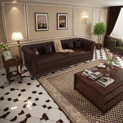 Tashyra 110.2'' Leather Sofa
