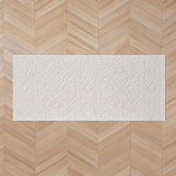 Feya Machine Woven Synthetic Aera Rug in White