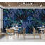 Adhésif mural botanique pelez et collez Odion - Jardin bleu nuit-106363194