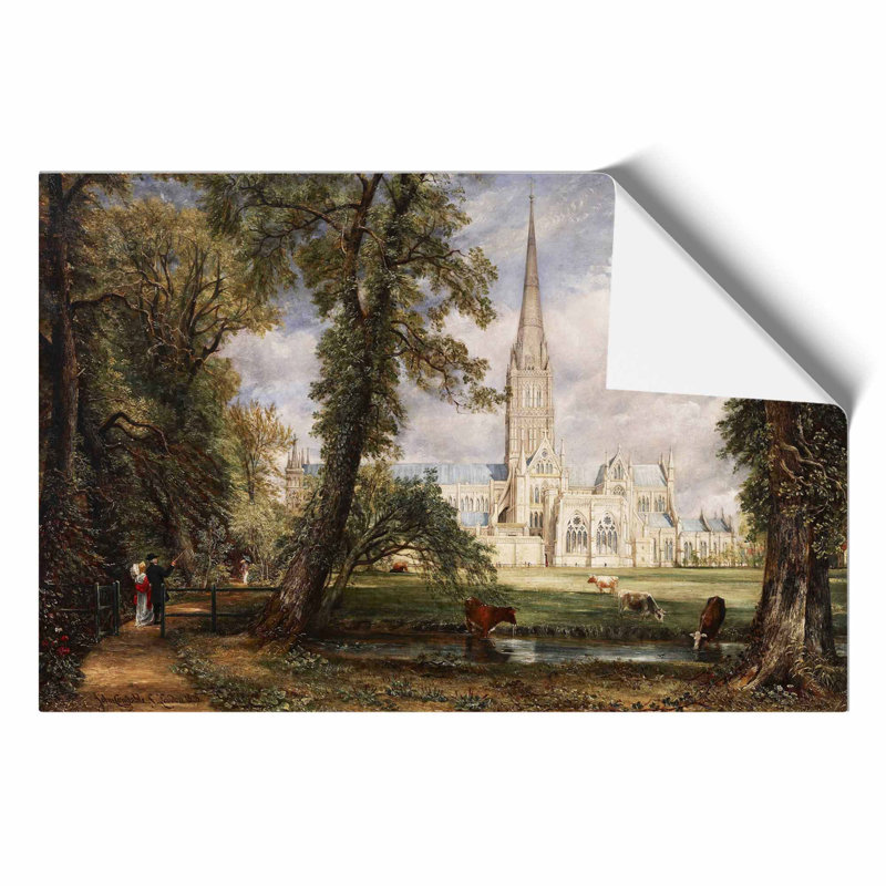 Salisbury Cathedral by John Constable - Frameless Print, 30cm H x 42cm W x 0.1cm D