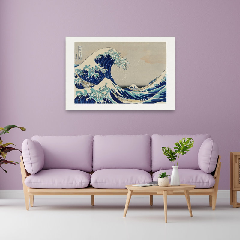 The Wave - Kanazawa Oki Nami Ura Abstract Contemporary Wall Art Print by Pictufy - Wrapped Canvas Print