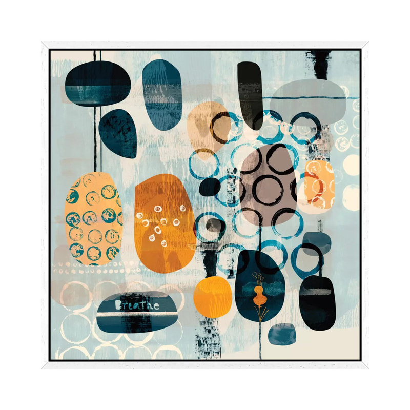 Breathe by Sara Franklin - Gallery-Wrapped Canvas Giclée on Canvas, White Floater Framed, 66.04 cm H x 66.04 cm W