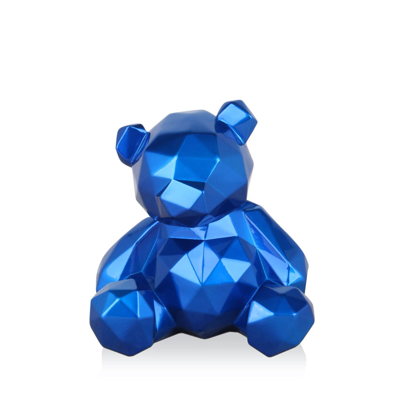 Aahliyah Animals Figurines & Sculptures, 20cm H x 18cm W x 16cm D, Blue