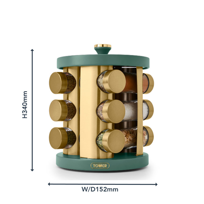 Spice Rack with Adjustable Racks