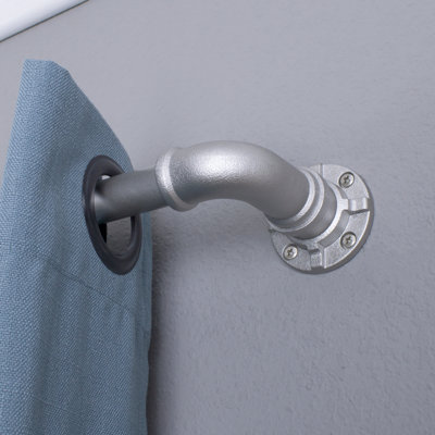 Lovina Metal Adjustable Single Curtain Rod