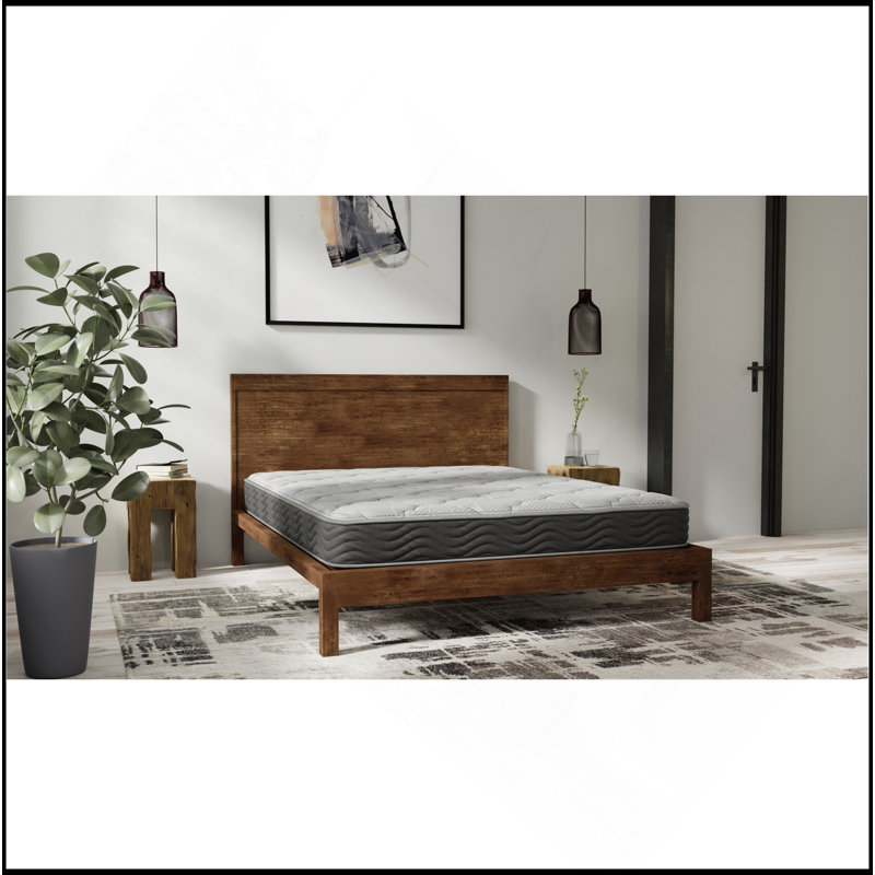 Matelas hybride ferme de 8 pouces avec ressorts ensachés, Lit simple