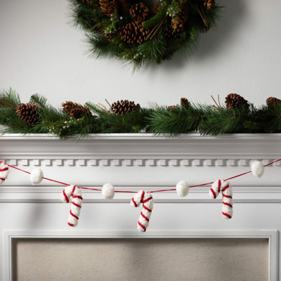 Guirlande 60 po Christmas Cane
