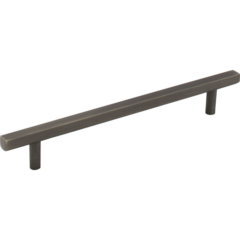 Dominique Bar Pull, Brushed Pewter, 6 5/16"
