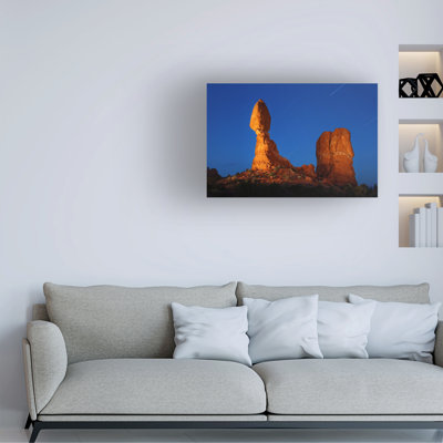 Wrapped Canvas Wall Art - Royce Bair 'Eroded Badlands Beauty' Wall Art for Living Room, Bedroom, or Office Décor  - 22x32