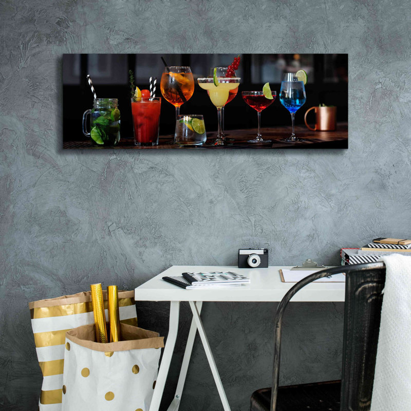 «Mixology» par Epic Portfolio, art mural sur toile, H 12 po x l 36 po x P 1,5 po