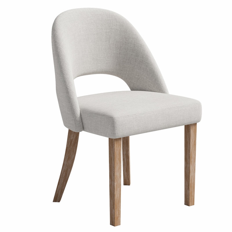 Chaise de salle à manger rembourrée Engstrom, Gris