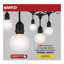 Guirlande lumineuse à DEL 24 pi Kelvina - Comprend 12 ampoules G25 - 2000 K - 120 Volts