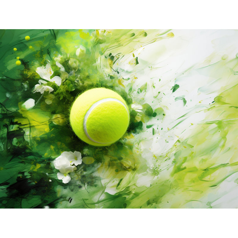 Jeté en molleton Tennis, L 60 po x L 80 po