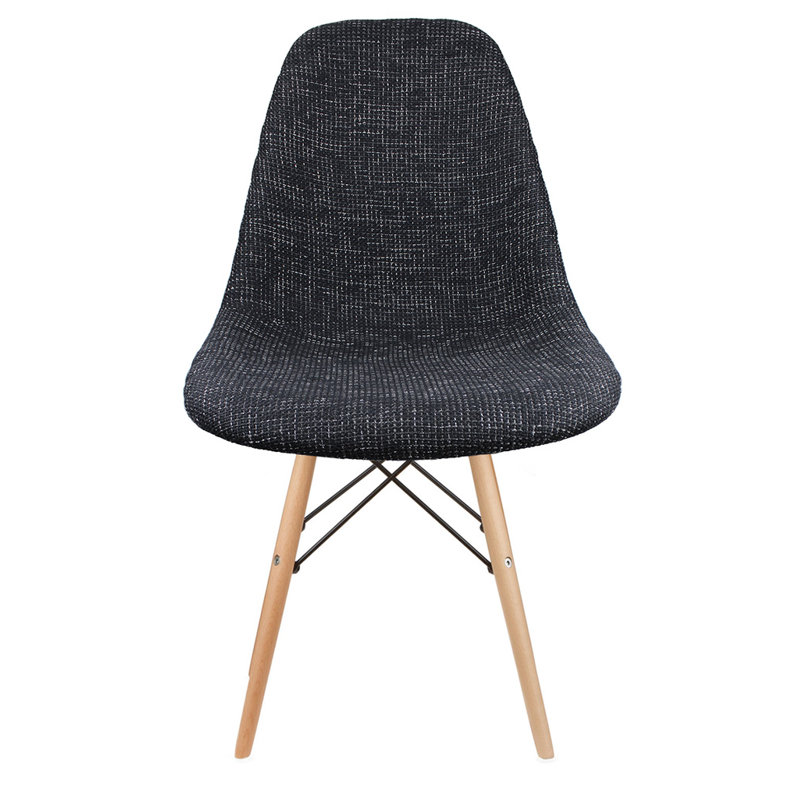 Upholstered Side Chair, Black