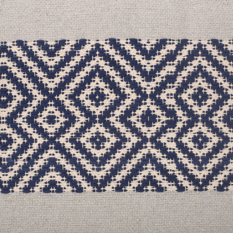 Repose-pieds Juniper, naturel, bleu et blanc