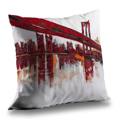 Red Bridge Livingroom White Poly Twill Throw - Home Decor